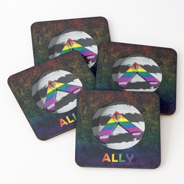 Item preview, LGBTQ+ Ally Planet and Ship with Text designed and sold by SnapV.