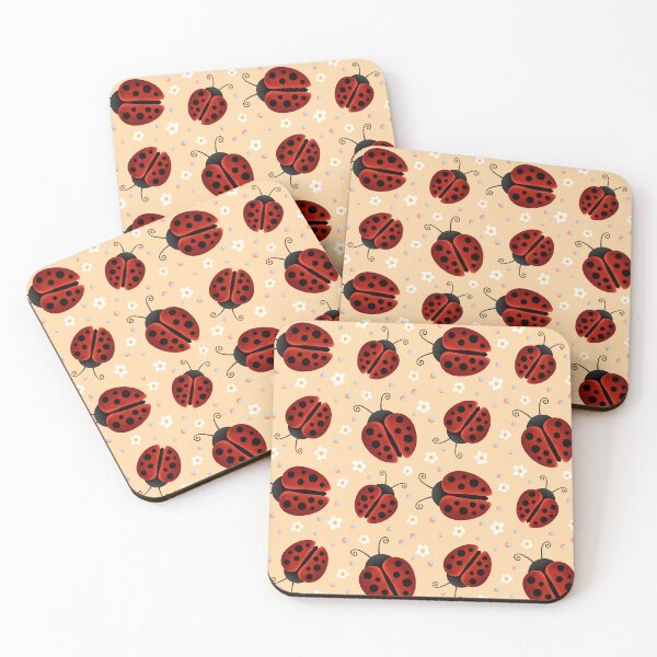 Item preview, Whimsical Ladybug Floral Pattern  designed and sold by sasyall.