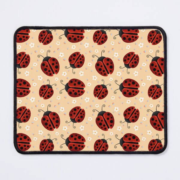 Item preview, Whimsical Ladybug Floral Pattern designed and sold by sasyall.