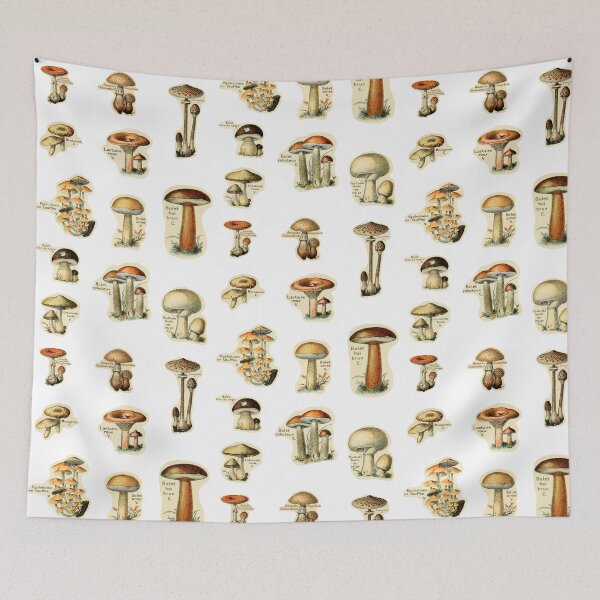 Item preview, vintage cottagecore mushrooms designed and sold by jessomade.