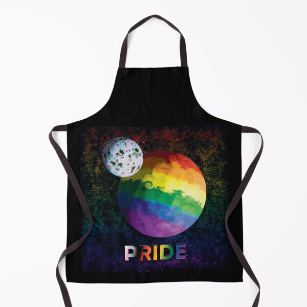 Item preview, Progress Pride Planet and Moon with Text designed and sold by SnapV.