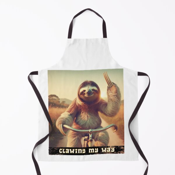 Item preview, Clawing My Way – Happy Sloth Waving with Toes Up designed and sold by MTeesGA.