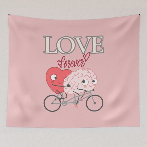 Item preview, Heart and Brain - Forever in Love designed and sold by MotiveMatter.