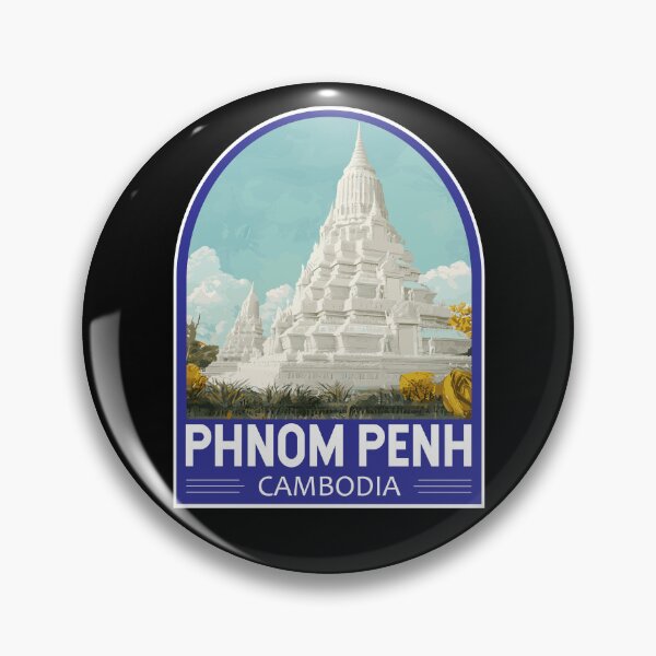 Item preview, Phnom Penh Cambodia Travel Art Emblem designed and sold by KrisSidDesigns.