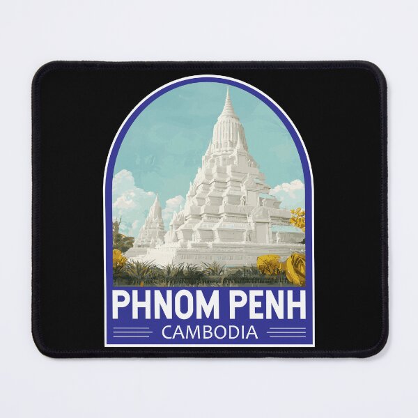 Item preview, Phnom Penh Cambodia Travel Art Emblem designed and sold by KrisSidDesigns.