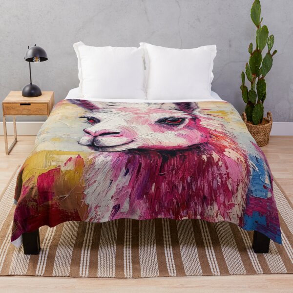Item preview, Expressive Llama Portrait designed and sold by Moss and Moon Studio.