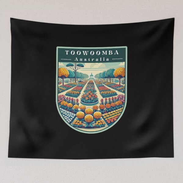 Item preview, Retro Toowoomba City Garden  designed and sold by MaateoDesign.