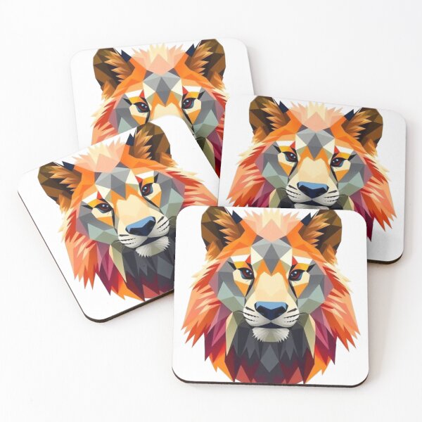 Item preview, Geometric Lion Face: Bold Symmetry designed and sold by Farsky-Fashion.