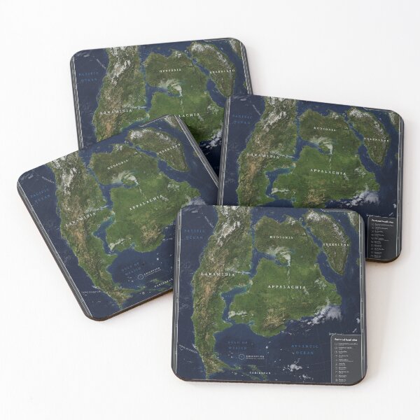 Item preview, Map of Maastrichtian North America: 72 - 66 million years ago designed and sold by CarlAugustW.