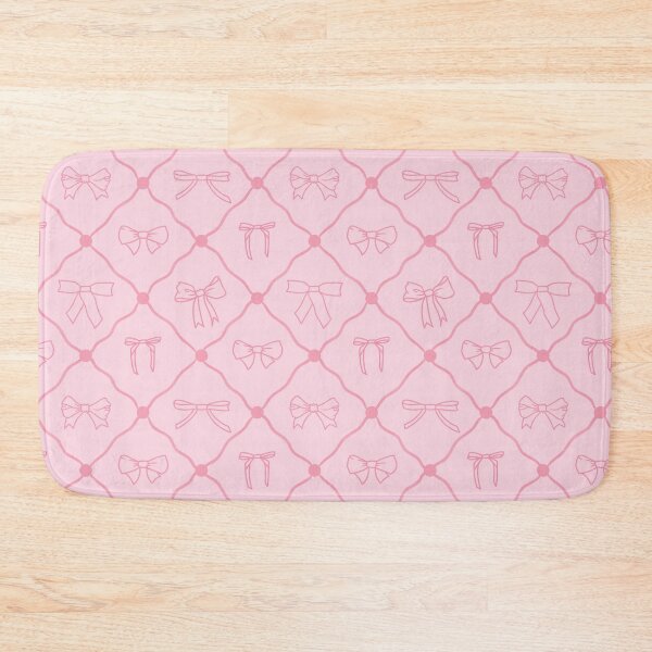 Item preview, Cute pink bows and ribbons lattice pattern designed and sold by winterpumpkin.