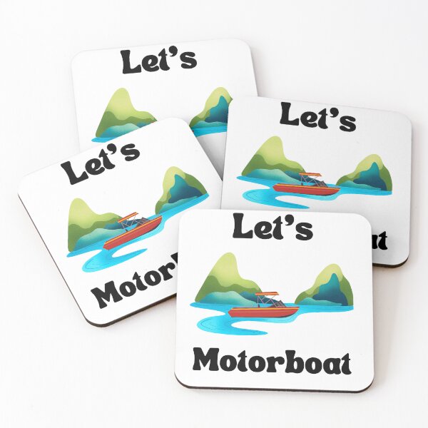 Item preview, Let's Motorboat - Colorful Scenic Motorboat Adventure designed and sold by Paul's Picks Shop.