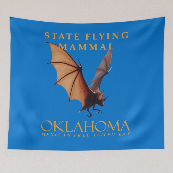Item preview, Oklahoma Territory Flying Mammal The Mexican Free-Tailed Bat designed and sold by taiche.