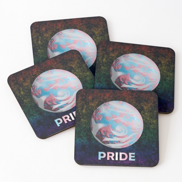 Item preview, Trans Pride Planet and Text designed and sold by SnapV.