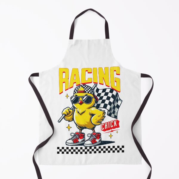 Item preview, Racing Chick Funny Checkered Flag Racing Flag Cute Cool Chick designed and sold by CarantinedChaos.