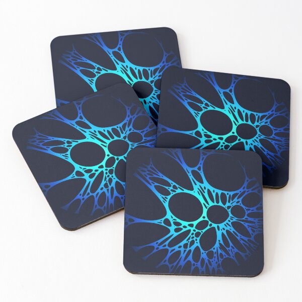 Item preview, Round Ice Blue Spider Web Neural Network with Holes designed and sold by Andrey Prokopenko.