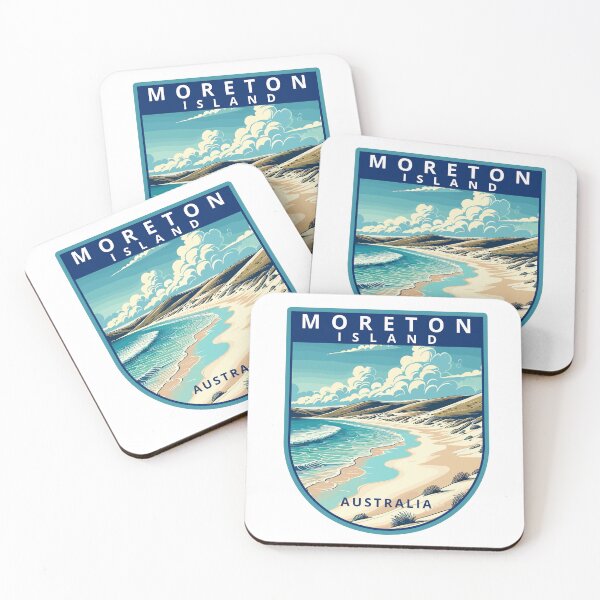 Item preview, Moreton Island Retro Skyline designed and sold by MaateoDesign.