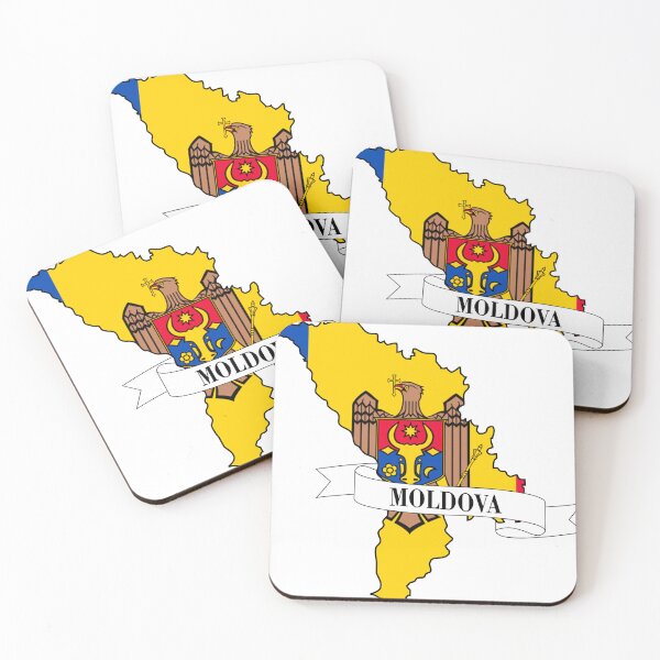 Item preview, moldova flag map designed and sold by visual adventures.