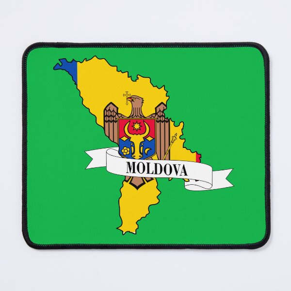 Item preview, moldova flag map designed and sold by visual adventures.