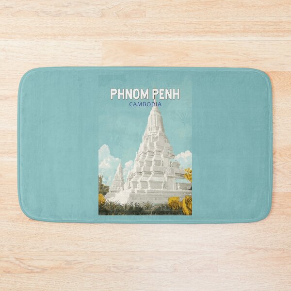 Item preview, Phnom Penh Cambodia Illustration Travel Art Vintage designed and sold by KrisSidDesigns.