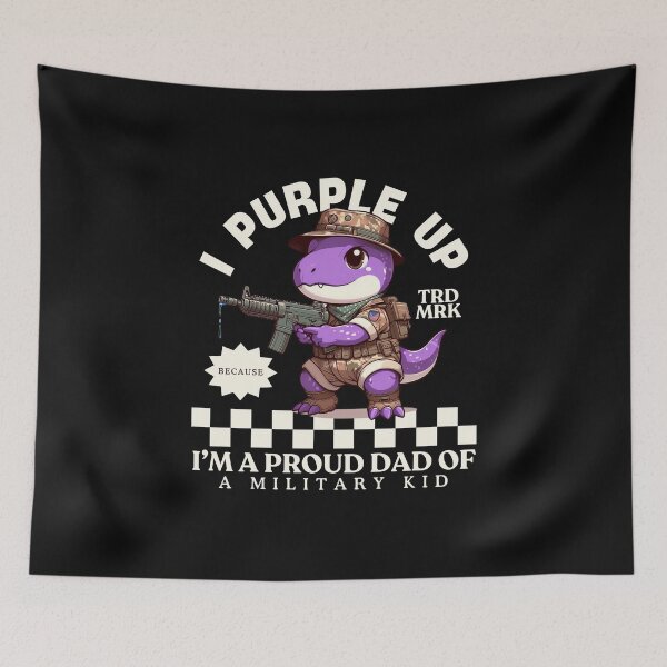 Item preview, Purple up : Proud Dad of a Military Kid designed and sold by Peerless-Prime.