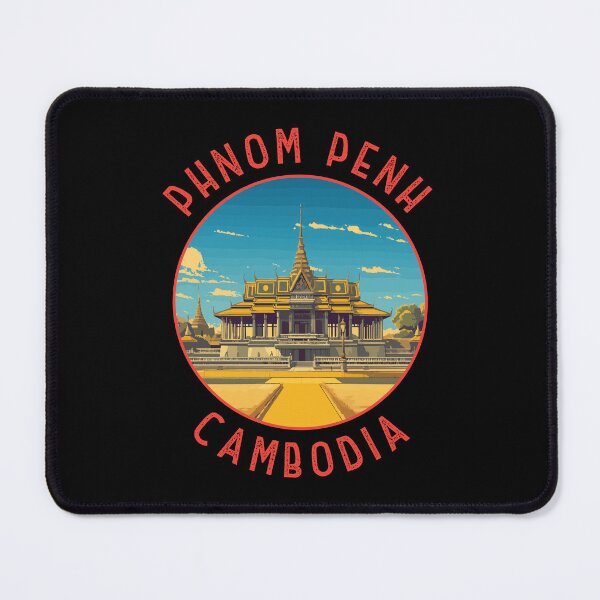 Item preview, Phnom Penh Cambodia Retro Distressed Circle designed and sold by KrisSidDesigns.
