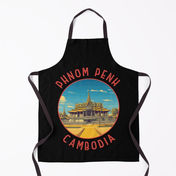 Item preview, Phnom Penh Cambodia Retro Distressed Circle designed and sold by KrisSidDesigns.