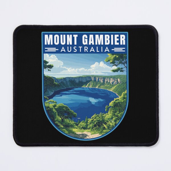 Item preview, Mount Gambier in South Australia Art Travel Emblem designed and sold by MaateoDesign.