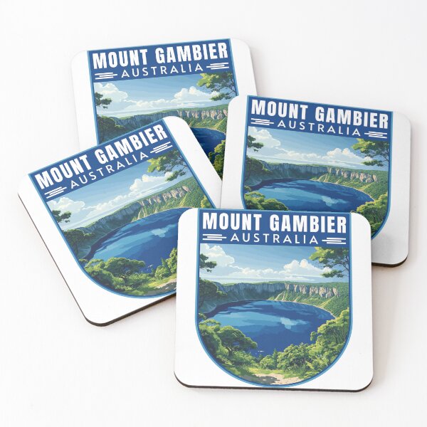 Item preview, Mount Gambier in South Australia Art Travel Emblem designed and sold by MaateoDesign.