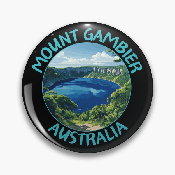 Item preview, Mount Gambier in South Australia Art Travel Emblem designed and sold by MaateoDesign.