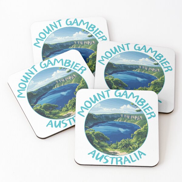 Item preview, Mount Gambier in South Australia Art Travel Emblem designed and sold by MaateoDesign.