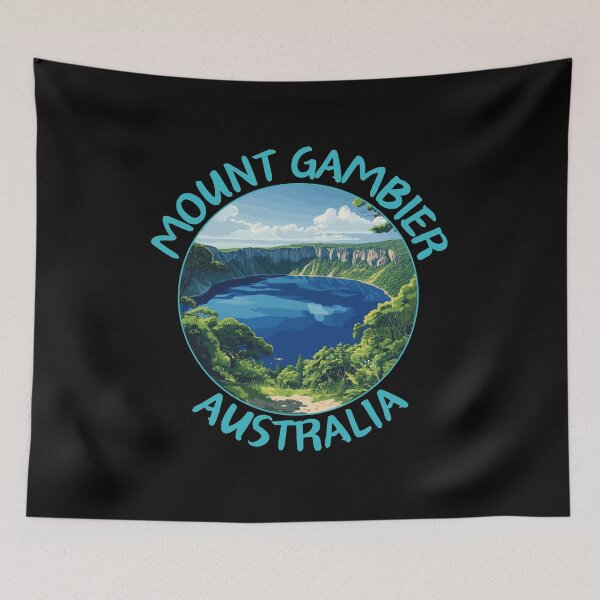 Item preview, Mount Gambier in South Australia Art Travel Emblem designed and sold by MaateoDesign.