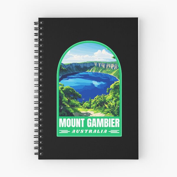 Item preview, Mount Gambier in South Australia Art Travel Badge designed and sold by MaateoDesign.