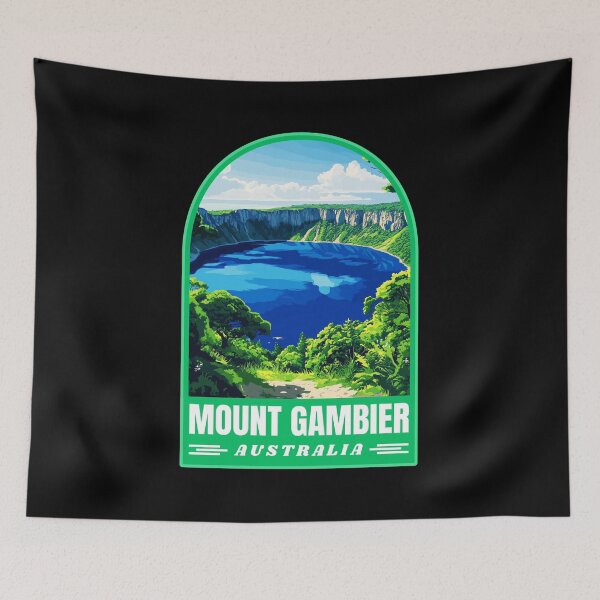 Item preview, Mount Gambier in South Australia Art Travel Badge designed and sold by MaateoDesign.