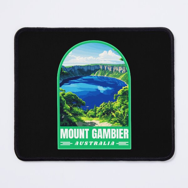 Item preview, Mount Gambier in South Australia Art Travel Badge designed and sold by MaateoDesign.