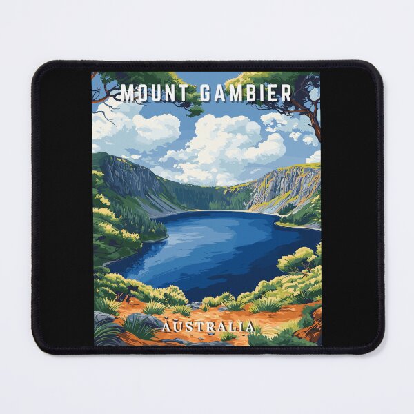 Item preview, Mount Gambier in South Australia Vinatge Travel Landscape designed and sold by MaateoDesign.