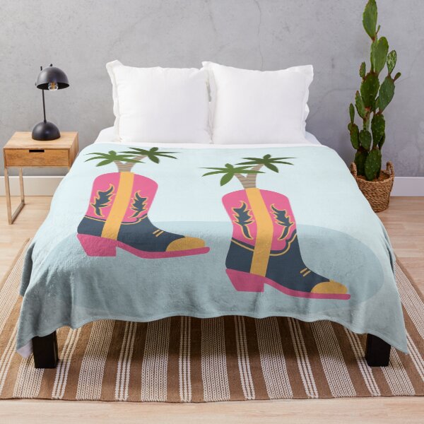 Item preview, Flat Design Illustration with Cowboy Boots and Palm designed and sold by AlginaPugachova.