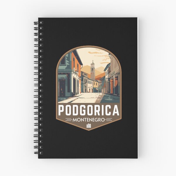Item preview, Podgorica in Montenegro Retro Travel Art Badge designed and sold by MaateoDesign.
