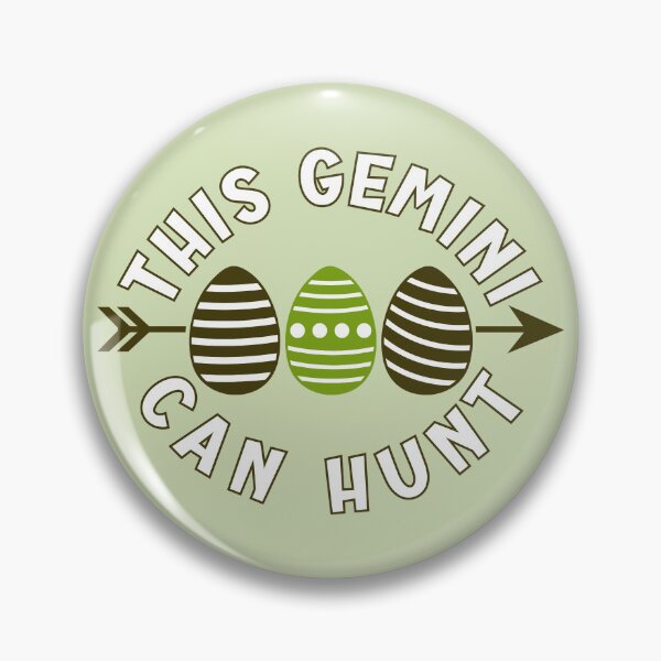 Item preview, This Gemini can hunt - green Easter greetings for astrology lovers designed and sold by mariya-ivanova.