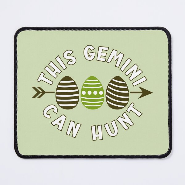 Item preview, This Gemini can hunt - green Easter greetings for astrology lovers designed and sold by mariya-ivanova.