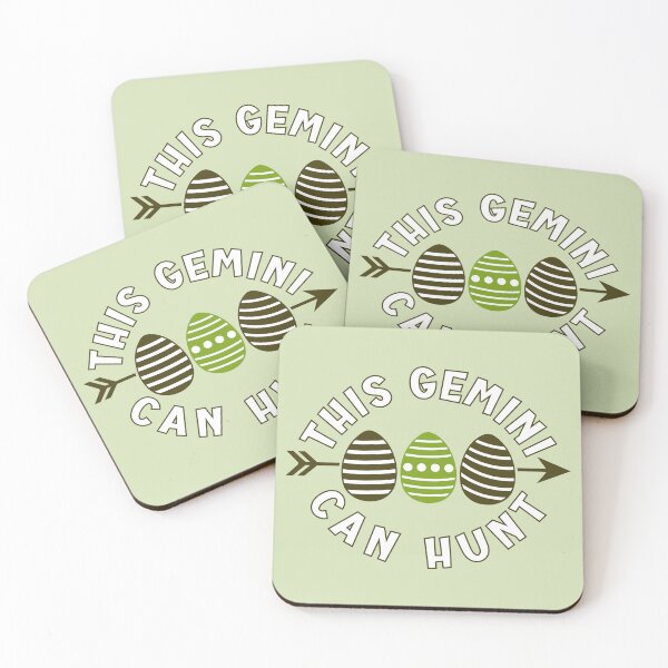 Item preview, This Gemini can hunt - green Easter greetings for astrology lovers designed and sold by mariya-ivanova.
