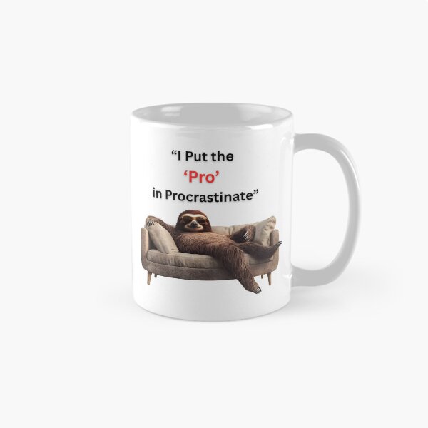 Item preview, I Put the ‘Pro’ in Procrastinate, funky, querky quote  designed and sold by ValhallaPrint.