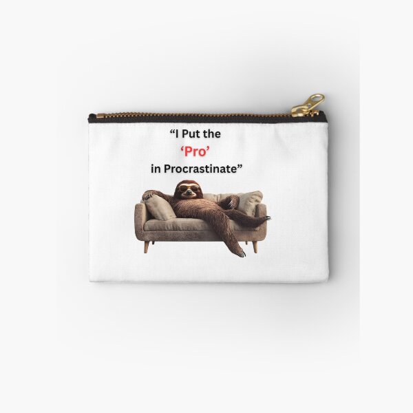 Item preview, I Put the ‘Pro’ in Procrastinate, funky, querky quote  designed and sold by ValhallaPrint.