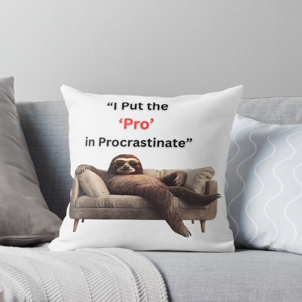 Item preview, I Put the ‘Pro’ in Procrastinate, funky, querky quote  designed and sold by ValhallaPrint.