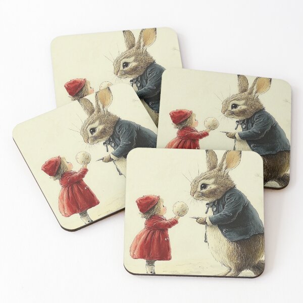 Item preview, Vintage Fairytale Rabbit – Whimsical Storybook Illustration designed and sold by casauslu.