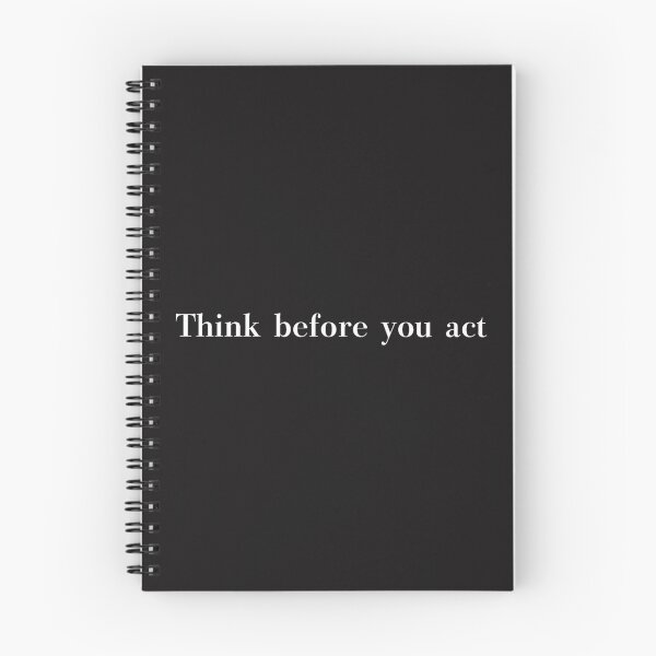 Item preview, Think before you act designed and sold by Ykartwork.