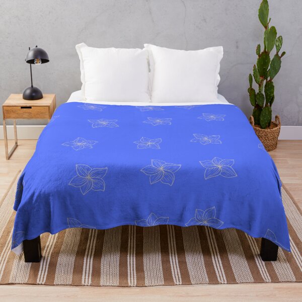 Aperçu de l'œuvre Motif bleu royal avec des fleurs créée et vendue par Jk-812.