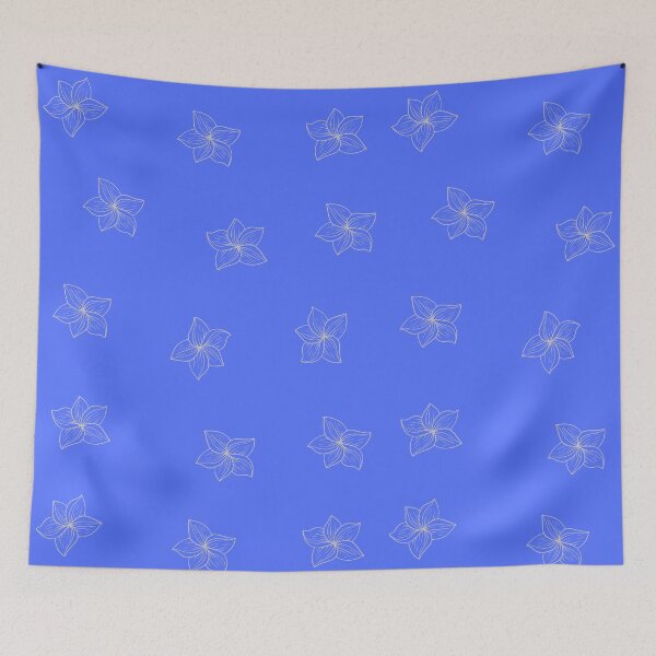 Item preview, Royal blue design with flowers designed and sold by Jk-812.