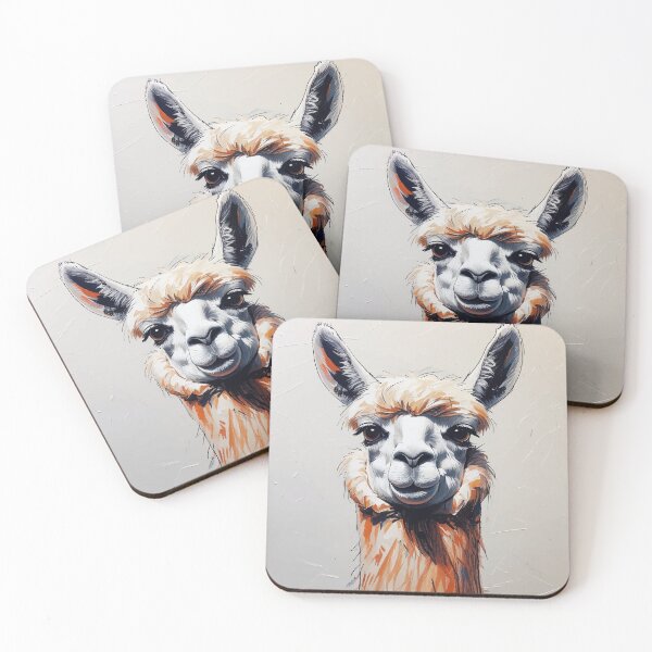 Item preview, Expressive Llama Portrait designed and sold by Moss and Moon Studio.