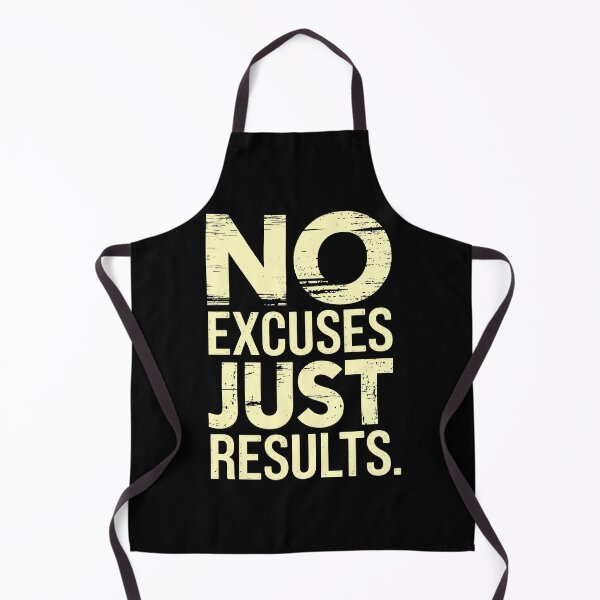 Item preview, No Excuses Just Results Motivational Quote designed and sold by Taans-Creation.