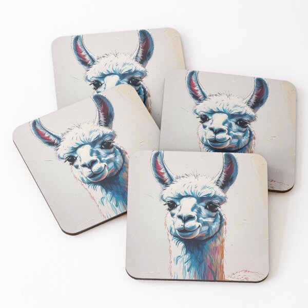 Item preview, Expressive Llama Portrait designed and sold by Moss and Moon Studio.